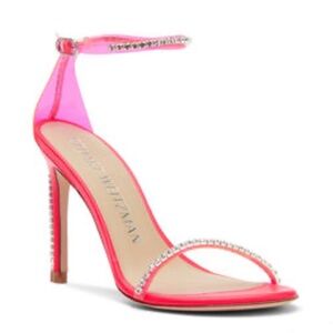 Stuart Weitzman
crystal-embellished 120mm heel sandals size 7.5